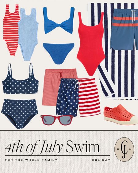 Celebrate the 4th of July with this festive family swimwear! #swim #fourthofjuly

#LTKSwim #LTKSeasonal