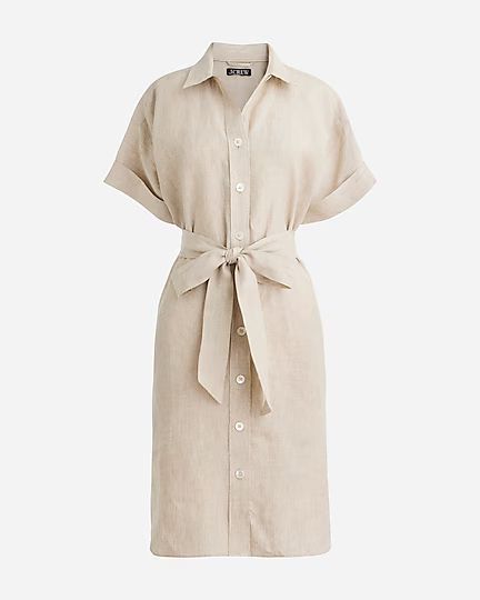 Capitaine shirtdress in linen | J. Crew US