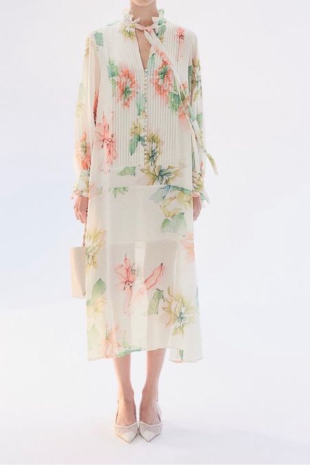Chiffon floral midi dress - summer workwear outfit 

#LTKSeasonal #LTKstyletip #LTKfindsunder100