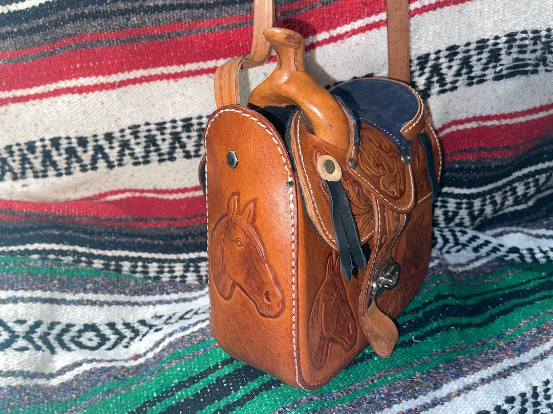 Leather Saddle Purse | Etsy (US)