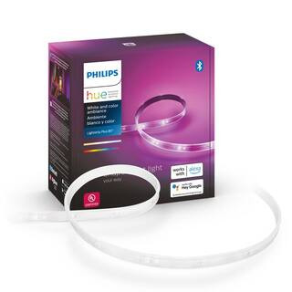 Philips Hue 6.6 ft. Smart Plug-In Color and Tunable White Ambiance Cuttable Integrated LED Under ... | The Home Depot