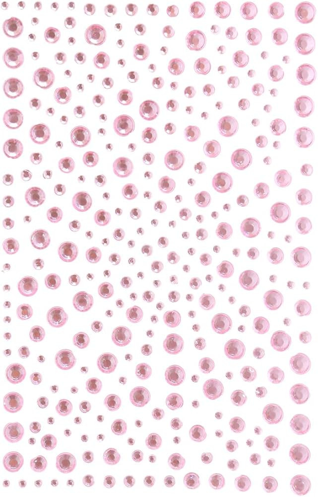 Decora 325 Pink Diamante Stick on Rhinestone Stickers Gems Cards and Self Adhesive Craft Bling | Amazon (US)