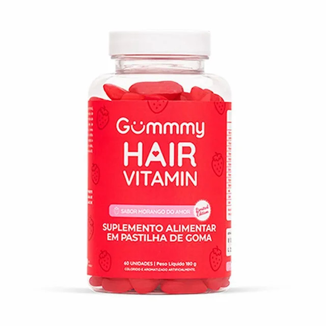 GUMMY HAIR VITAMIN ORIGINAL - MORANGO 60 GOMAS | Drogasil BR