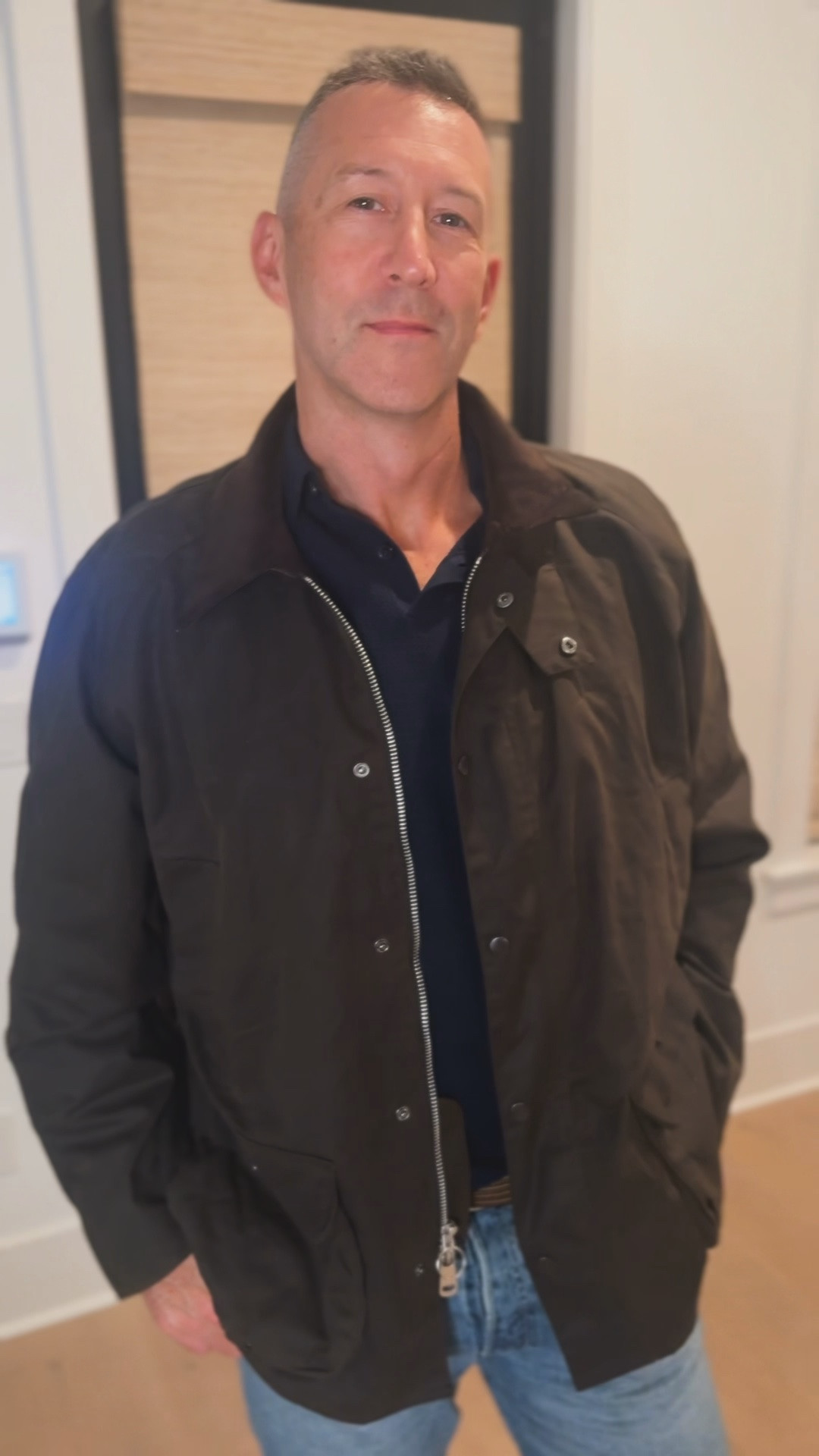 men’s fall ootd waxed barn jacket