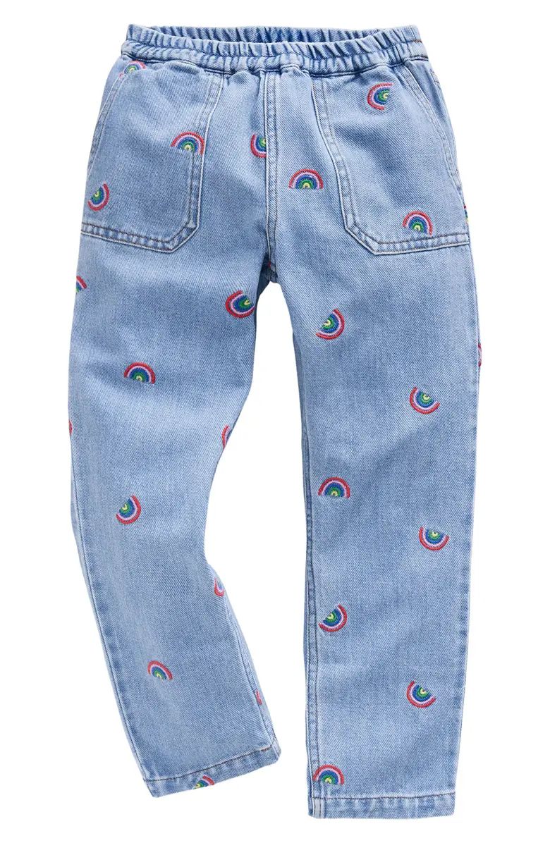 Kids' Embroidered Pull-On Jeans | Nordstrom