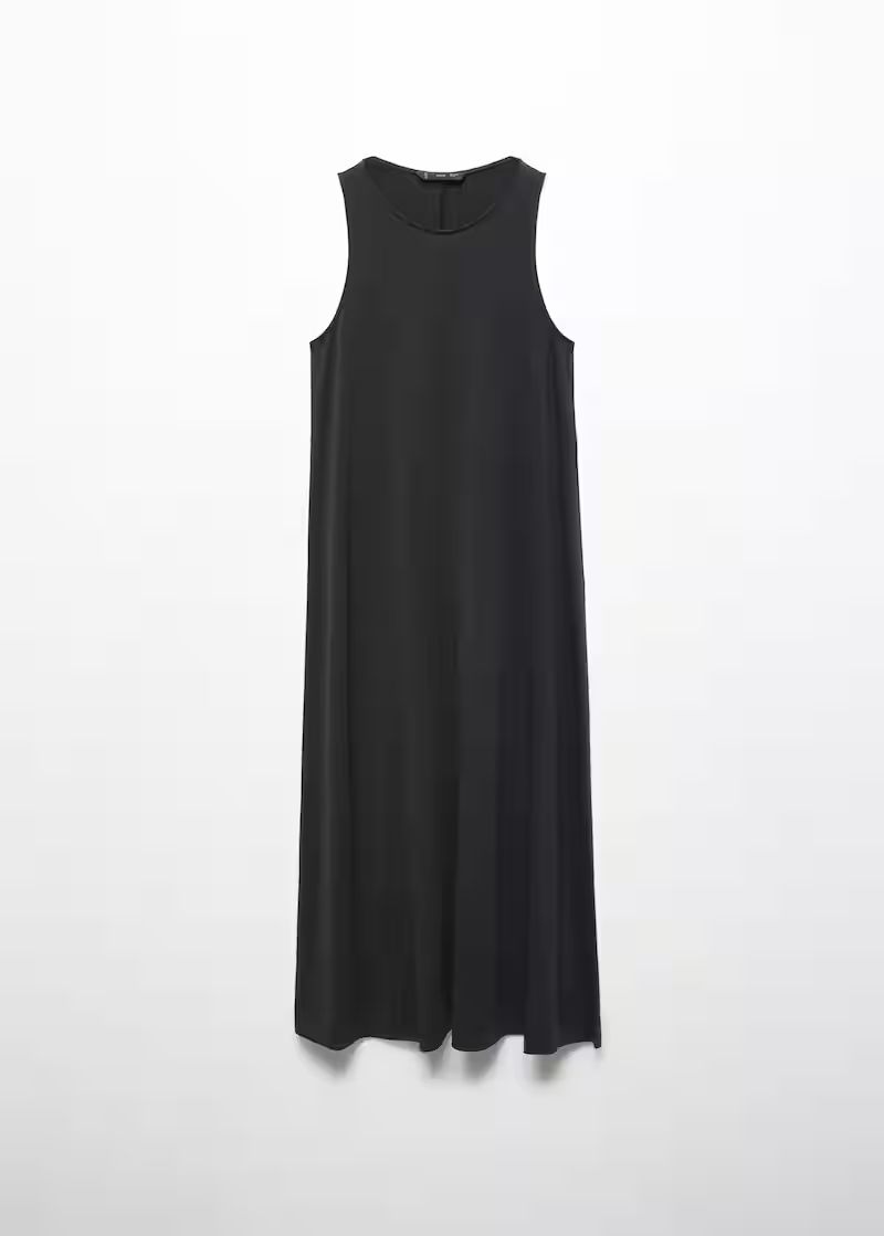 Long dress with straps | MANGO (US)