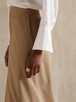 Vasto Italian Wool Midi Skirt | Banana Republic (US)