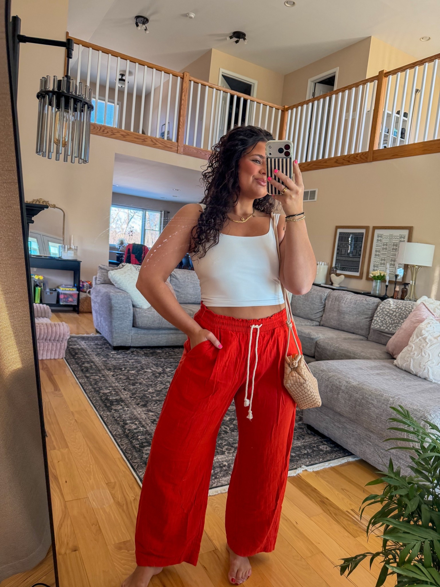 I’m wearing a size large in everything! 

#oldnavy

#LTKMidsize #LTKSpringSale #LTKspring