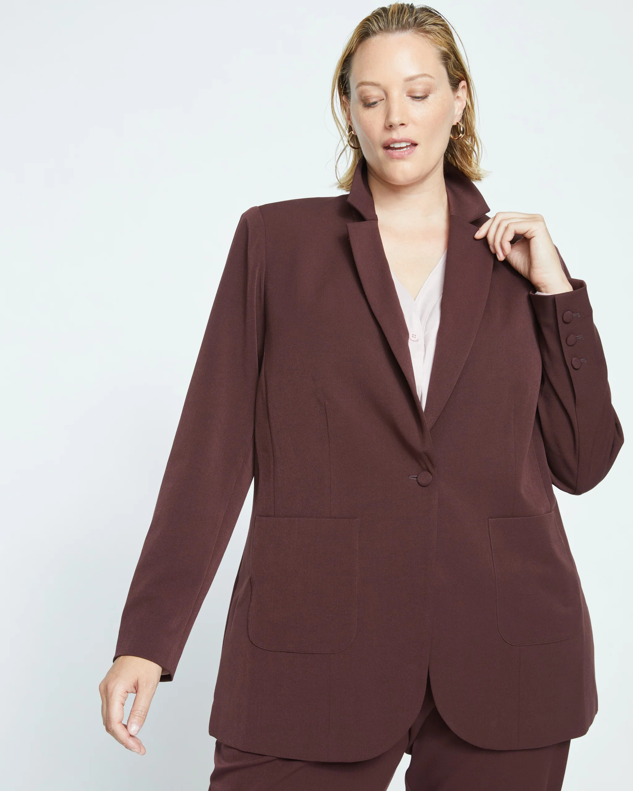 All Day Blazer
   Brulee | Universal Standard
