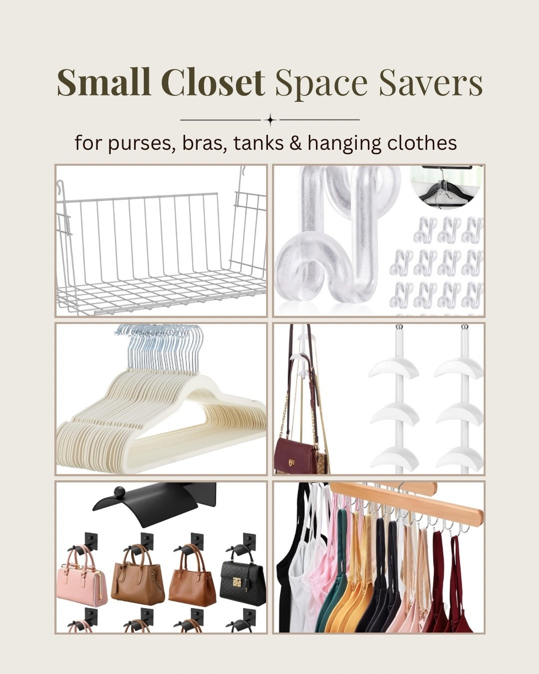 These are some of my favorite closet space savers that I actually recommend as a professional organizer. From slim velvet hangers and under-shelf baskets to purse storage and hanging organizers, these small products can make a closet feel more functional without a complete makeover.

I’ve rounded them all up here if you’re looking for simple ways to make the most of your closet space.

#LTKHome #LTKmomlife #LTKOver40