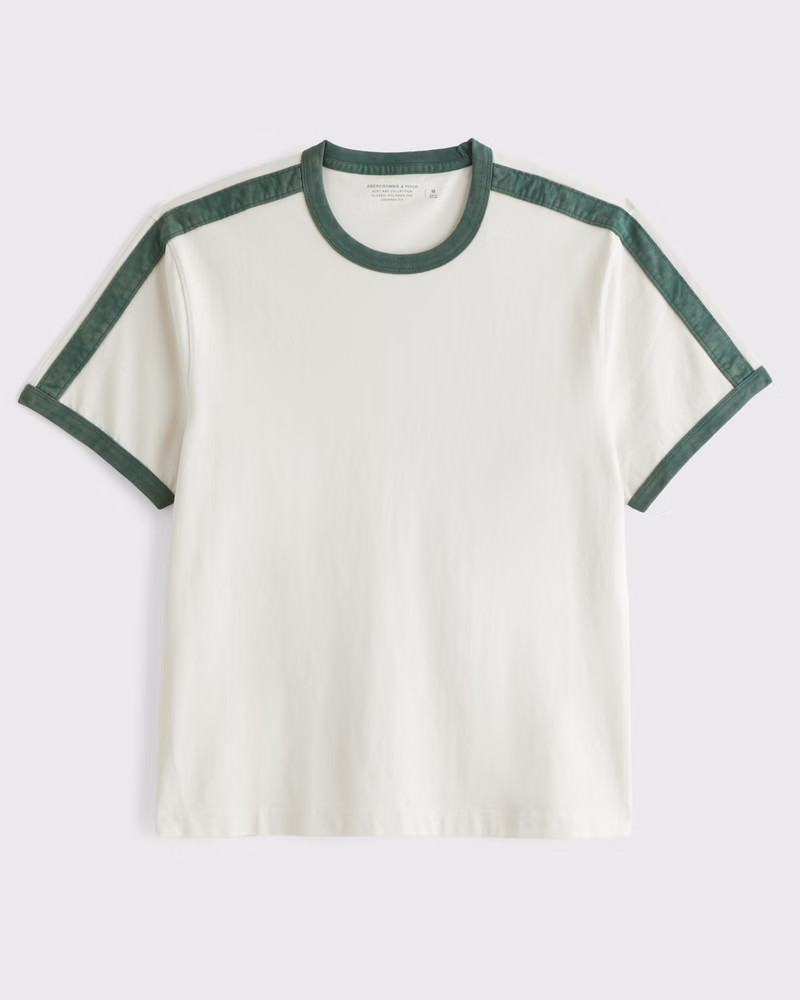 Men's Classic Polished Cropped Tee | Men's Tops | Abercrombie.com | Abercrombie & Fitch (US)