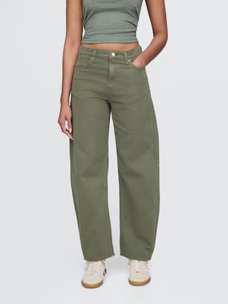High Rise Barrel Jeans | Gap (US)
