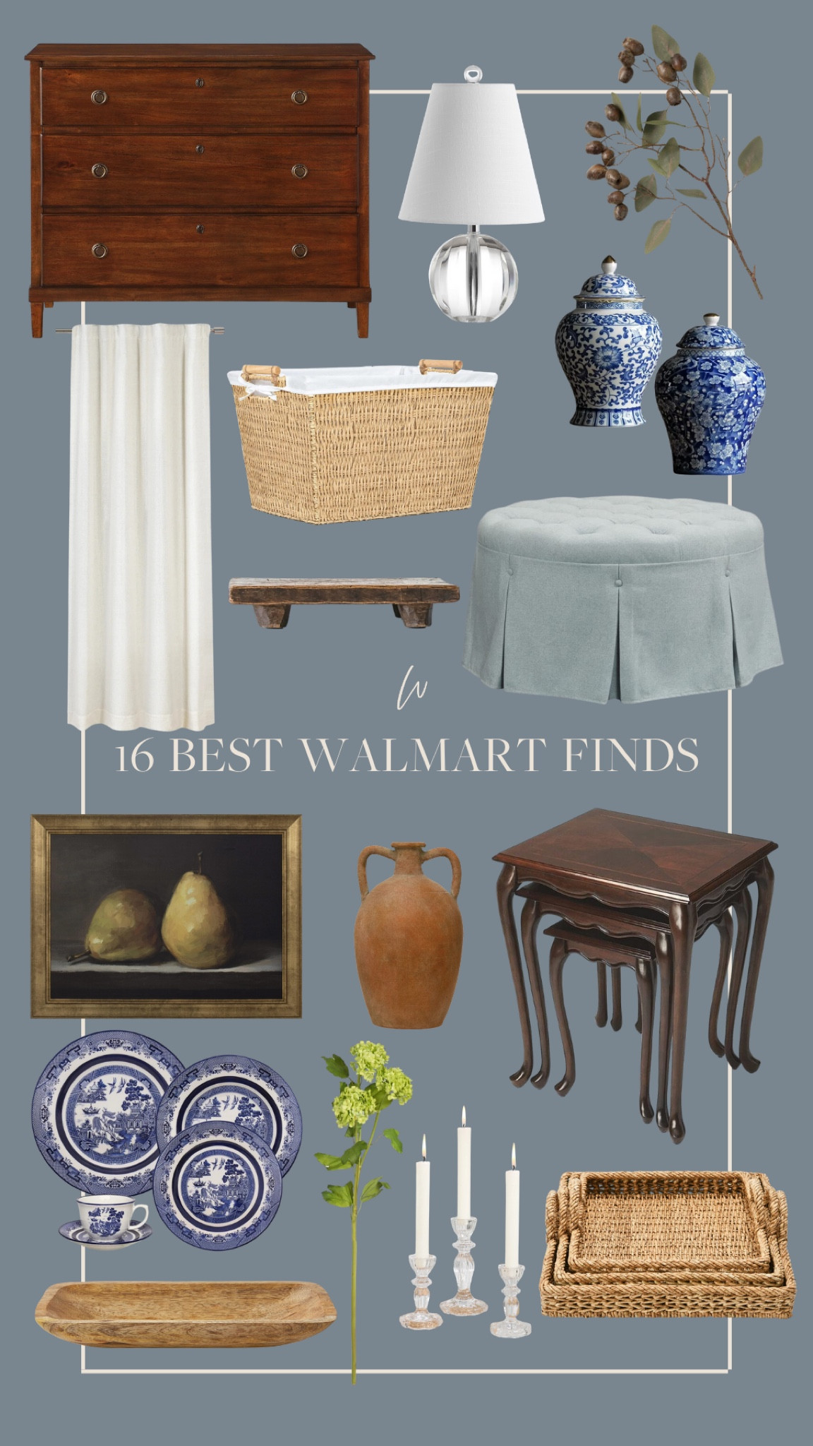 I’ve found some timeless and beautiful pieces from Walmart recently that I had to share! Shopping online can be tricky, but they truly have such stunning pieces. Elements we love such as glass, wicker, linen, and more! Traditional inspired china and ginger jars, English and French inspired furniture, and more! 16 of the best finds! 

#LTKStyleTip #LTKHome
