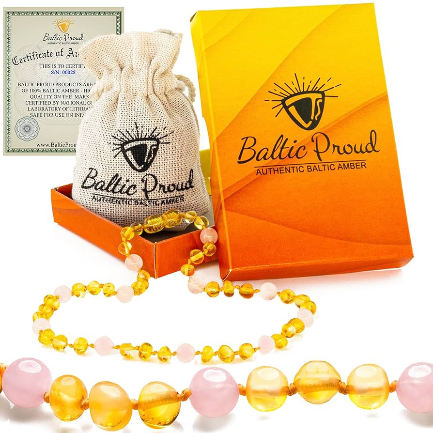 Baltic Proud Amber Necklace (Unisex Honey Rose Polished 12.5 Inches) - Certified Premium Quality ... | Amazon (US)