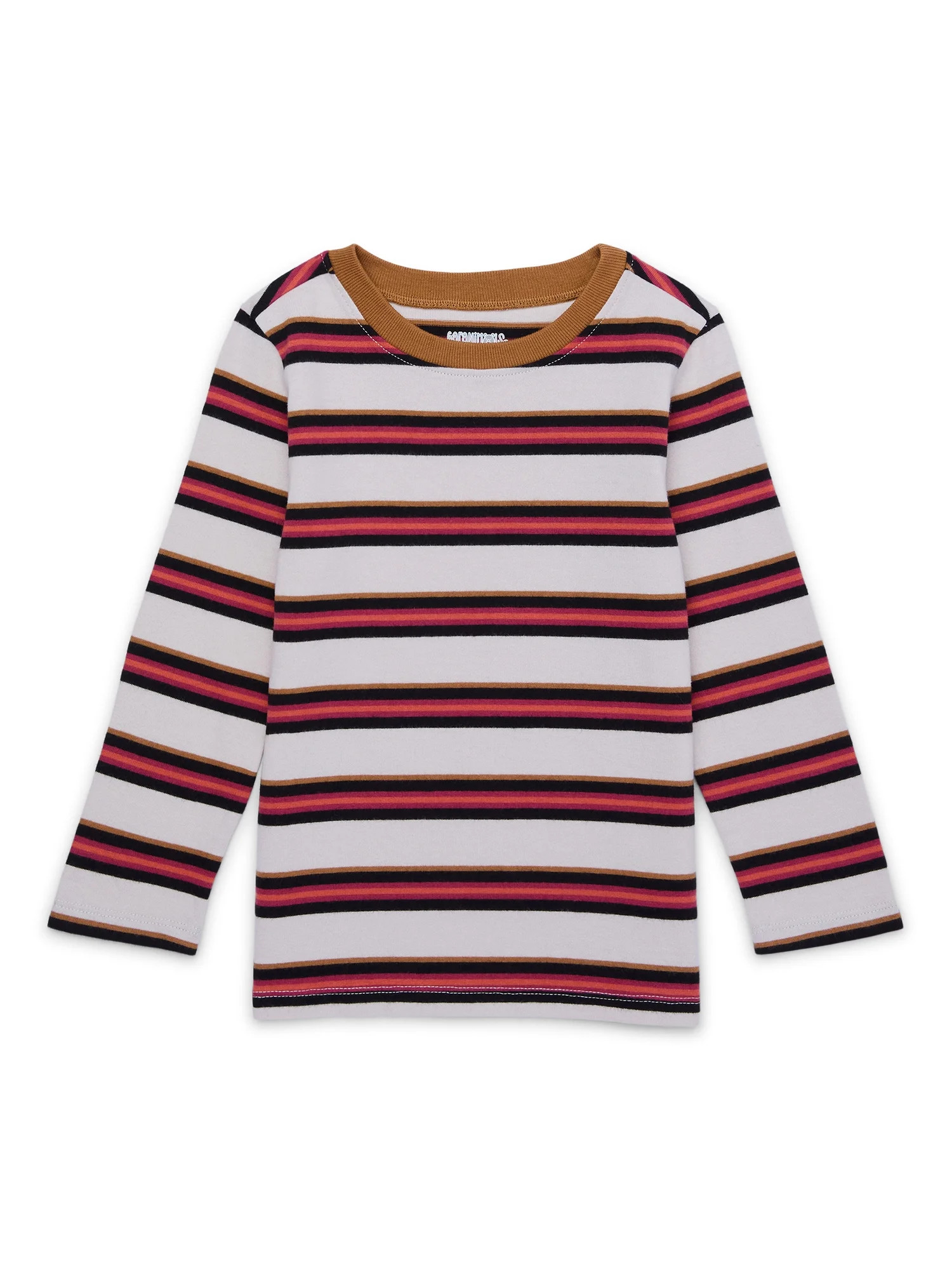 Garanimals Toddler Boys Stripe Pique Knit T-Shirt with Long Sleeves, Sizes 18M-5T - Walmart.com | Walmart (US)