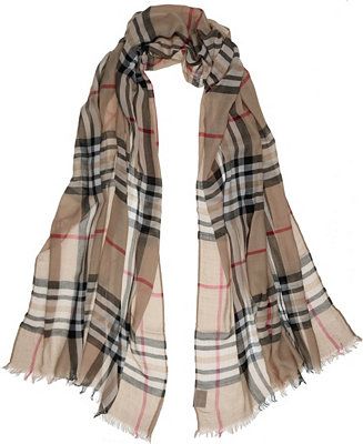 Women's Signature Plaid Lightweight Evening Wrap | Macys (US)