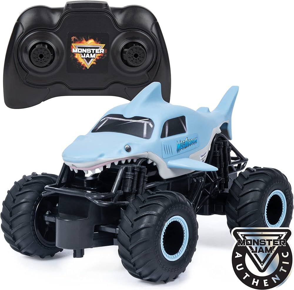 Monster Jam, Official Megalodon Remote Control Monster Truck for Boys and Girls, 1:24 Scale, 2.4 ... | Amazon (US)