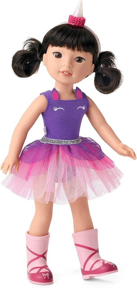 American Girl WellieWishers Emerson 14.5" Doll, Purple,silver | Amazon (US)