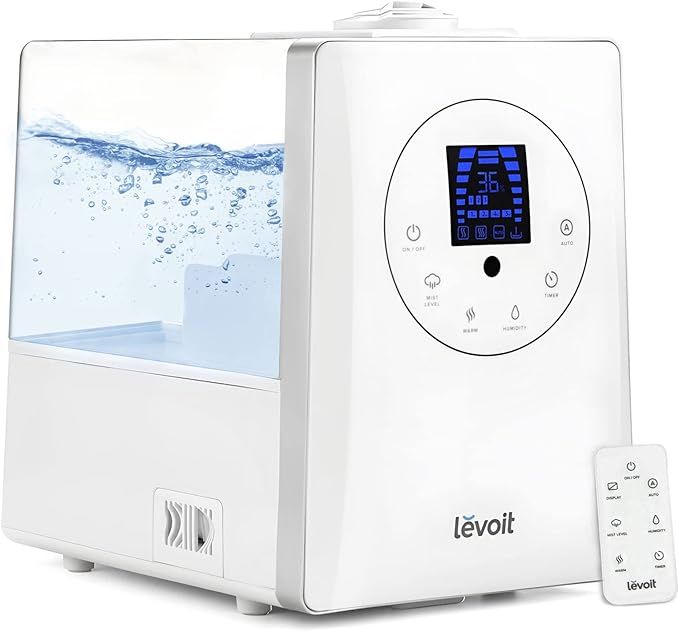 LEVOIT Humidifiers for Bedroom Large Room 6L Warm and Cool Mist for Families Plants with Built-in... | Amazon (US)