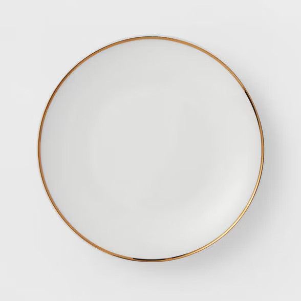 10" 4pk Stoneware Dinner Plates Gold - Threshold™ | Target