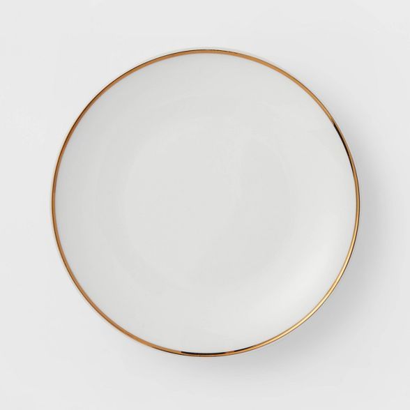 10" 4pk Stoneware Dinner Plates Gold - Threshold™ | Target