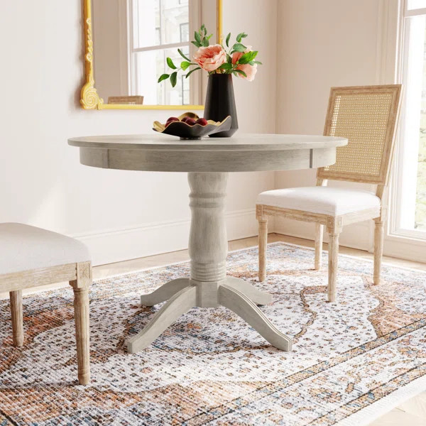 Alexa-Mae Round Solid Wood Dining Table | Wayfair North America