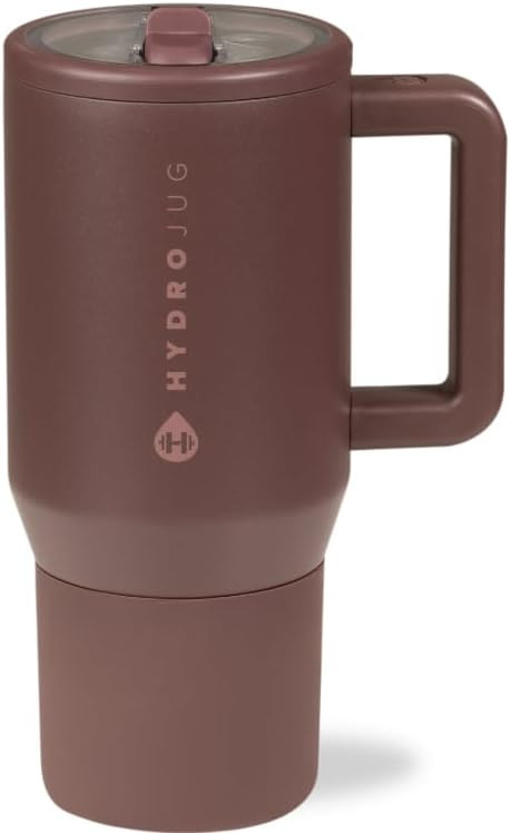HydroJug Traveler - 20 oz Water Bottle with Handle & Flip Straw - Fits in Cup Holder, Leak Resist... | Amazon (US)