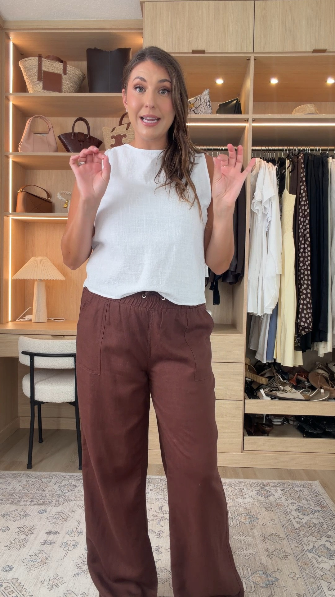 Chocolate linen look 🍫

Amazon linen pants, Amazon white tank, brown pants outfit, linen blend pants, sleeveless white top, casual summer outfit, neutral outfit, travel outfit, vacation style, resort wear, effortless style, comfy outfit, everyday outfit, brown sandals, Amazon fashion, capsule wardrobe, chic summer look

#LTKMidsize #LTKTall #LTKTravel