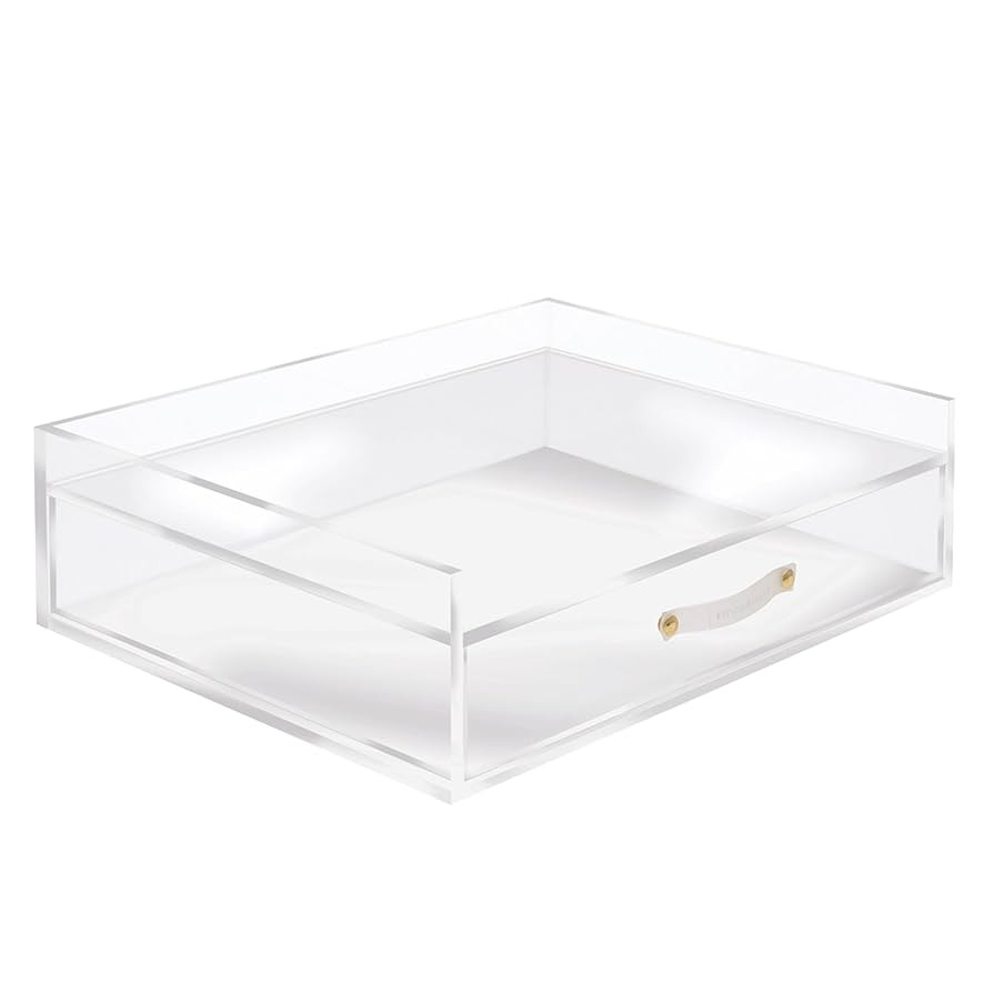 RUSSELL+HAZEL Acrylic Inbox + Drawer Organizer, Clear, 12.5” x 10.5” x 3.75” | Amazon (US)