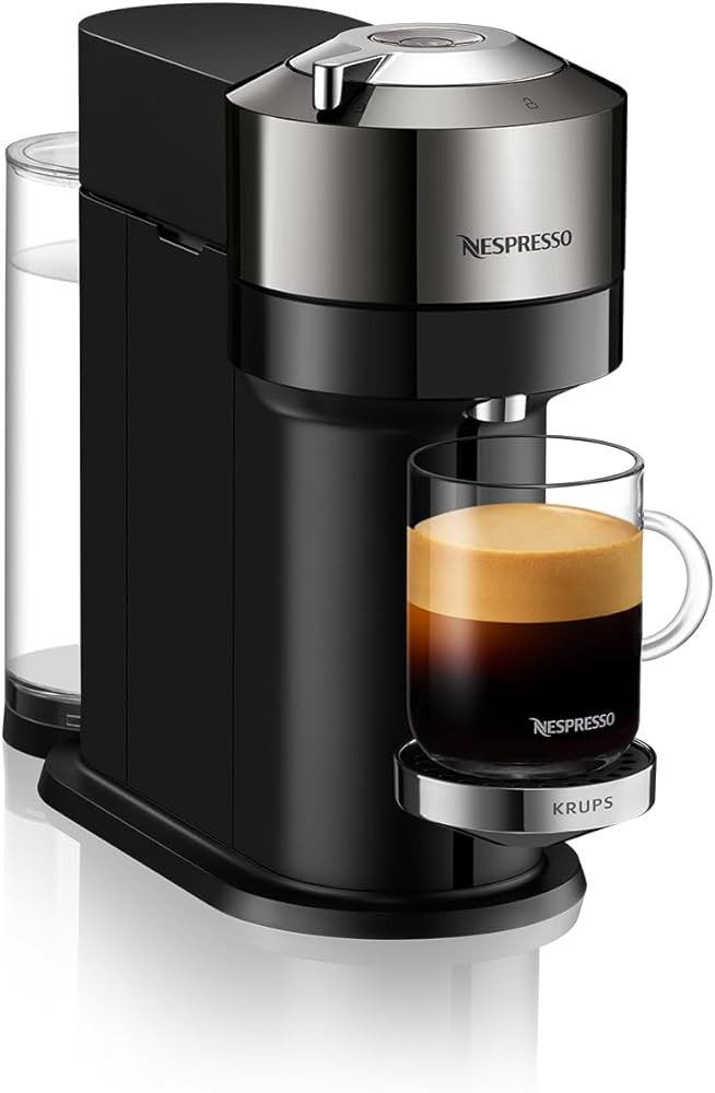 Nespresso Vertuo Next Deluxe Coffee and Espresso Machine by De'Longhi, Chrome | Amazon (US)