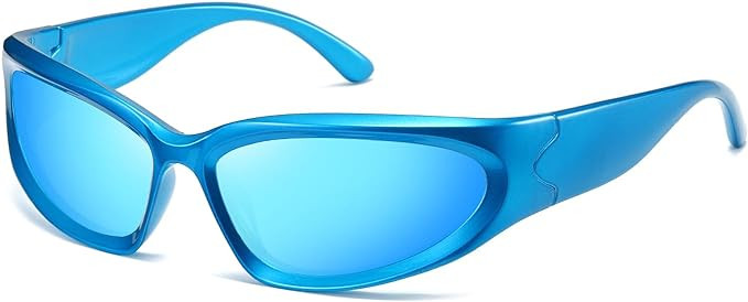 kimorn Y2K Wrap Around Polarized Sunglasses Womens men Swift Oval Fashion Sport Shades Sun Glasse... | Amazon (US)