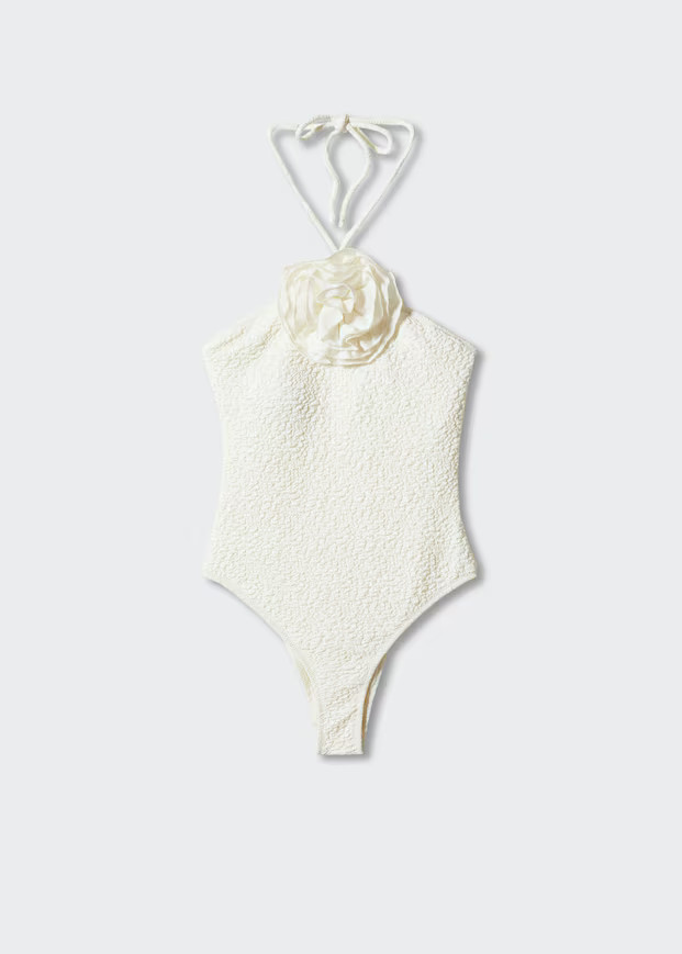 Textured swimsuit -  Women | Mango USA | MANGO (US)