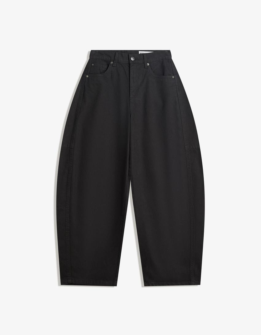 Barrel trousers - Women | Bershka GB
