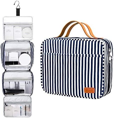 Hanging Travel Toiletry Bag,Large Capacity Cosmetic Travel Toiletry Organizer for Women with 4 Co... | Amazon (US)