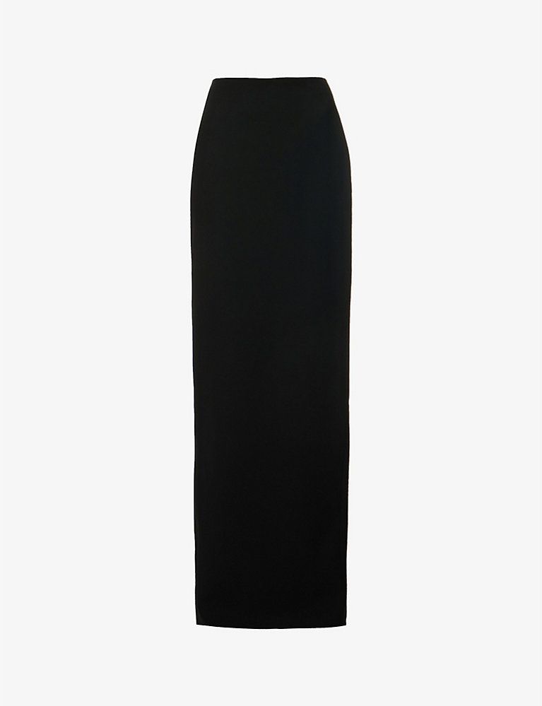 MONOT Split-back crepe-textured woven maxi skirt | Selfridges