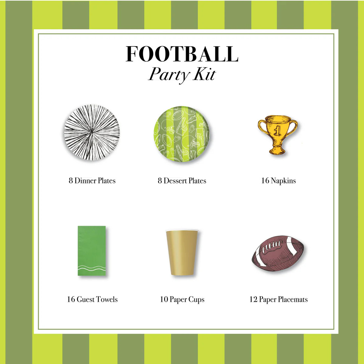 Touchdown Football Party Kit | Get Gatherings