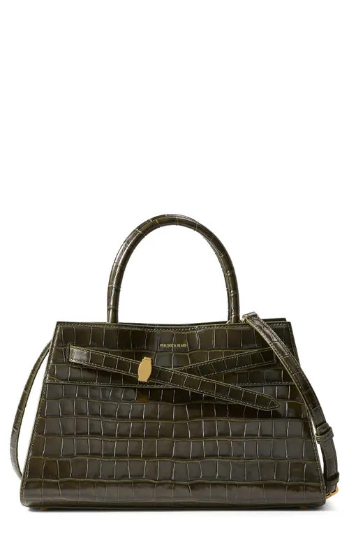 Veronica Beard Croc Embossed Dash Bag in Cypress at Nordstrom | Nordstrom