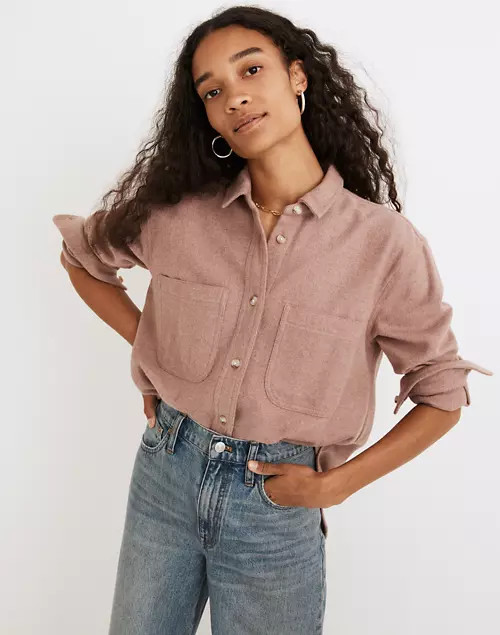 Flannel Oversized Ex-Boyfriend Swing Shirt | Madewell