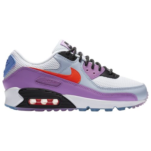 Nike Womens Nike Air Max 90 - Womens Shoes White/Hyper Crimson/Violet Star Size 06.5 | Foot Locker (US)