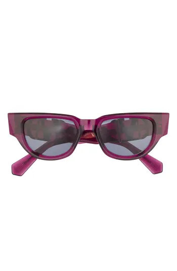Valentino 51mm Gradient Polarized Cat Eye Sunglasses in Purple Purple Grey at Nordstrom Rack | Nordstrom Rack