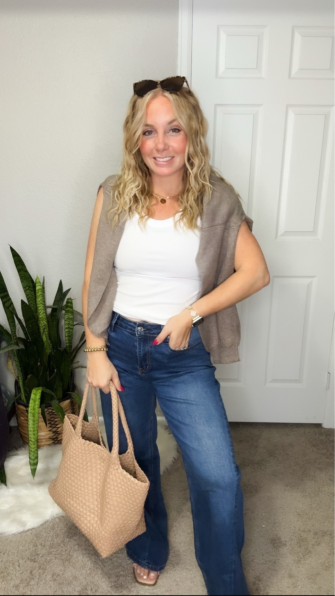 Fall outfit idea — white tank top with a built in bra, Ashgrey sweater, dark wash jeans, sandals and tote bag





Amazon outfits, fall outfit inspo, outfit ideas, casual outfits amazon, amazon outfits every day, outfit ideas 2026, fall outfits, fall outfits Amazon, midsize fall outfit inspo, petite outfits for fall, Amazon fall fashion, casual fall style, trending fall fashion, September outfit ideas, Labor Day sale amazon

#LTKootd #LTKSaleAlert #LTKPetite