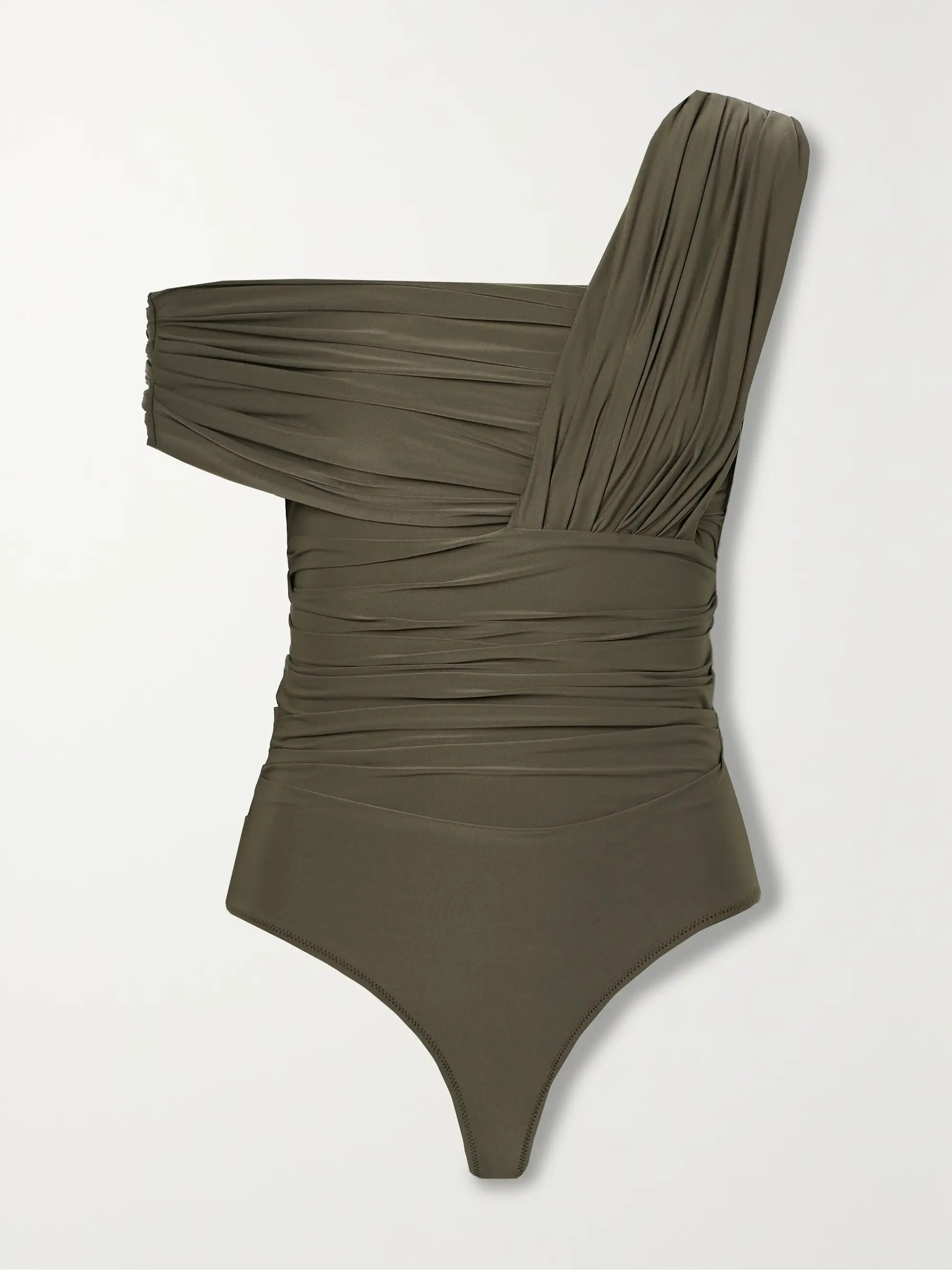 The Tilson one-shoulder gathered stretch-jersey bodysuit | NET-A-PORTER (US)