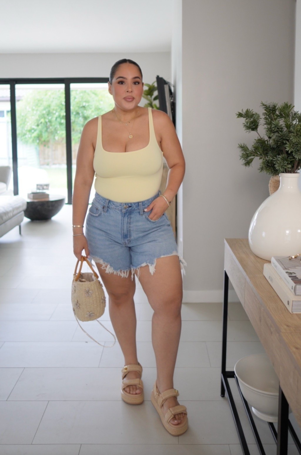 the comfiest summer outfit! Shorts are on sale! 

Bodysuit in a size L // Shorts: 30 



#LTKSaleAlert #LTKStyleTip #LTKMidsize