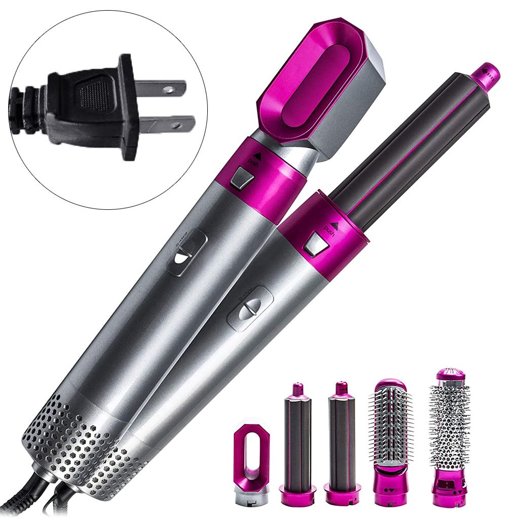 HGYCPP 5 in 1 Electric Hair Dryer Blow Curler Set Detachable Styler Hot Air Brush for Straighteni... | Walmart (US)