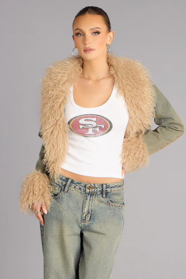 Ultra Game NFL San Francisco 49ers Rhinestone Tank Top | Windsor Stores