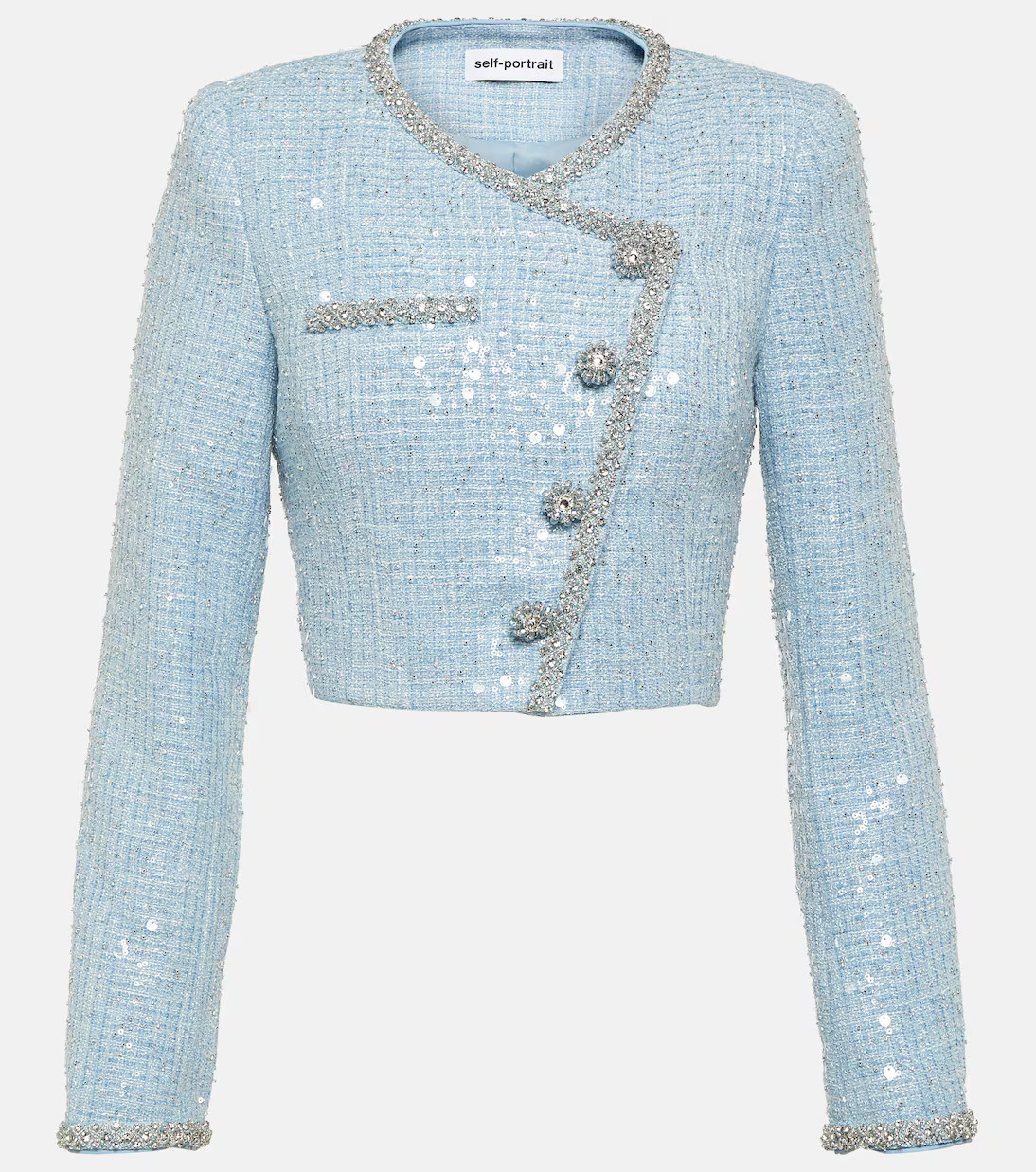 Cropped sequin bouclé blazer | Mytheresa (US/CA)