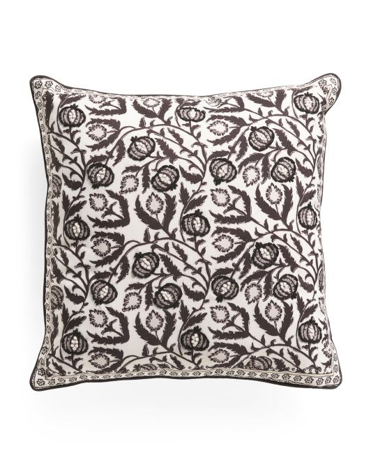 20x20 Outdoor Embroidered Pillow | TJ Maxx