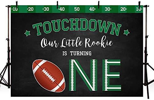 MEHOFOND 7x5ft Touchdown Rugby Boy One Birthday Photo Backgrounds American Football Little Rookie Ha | Amazon (US)