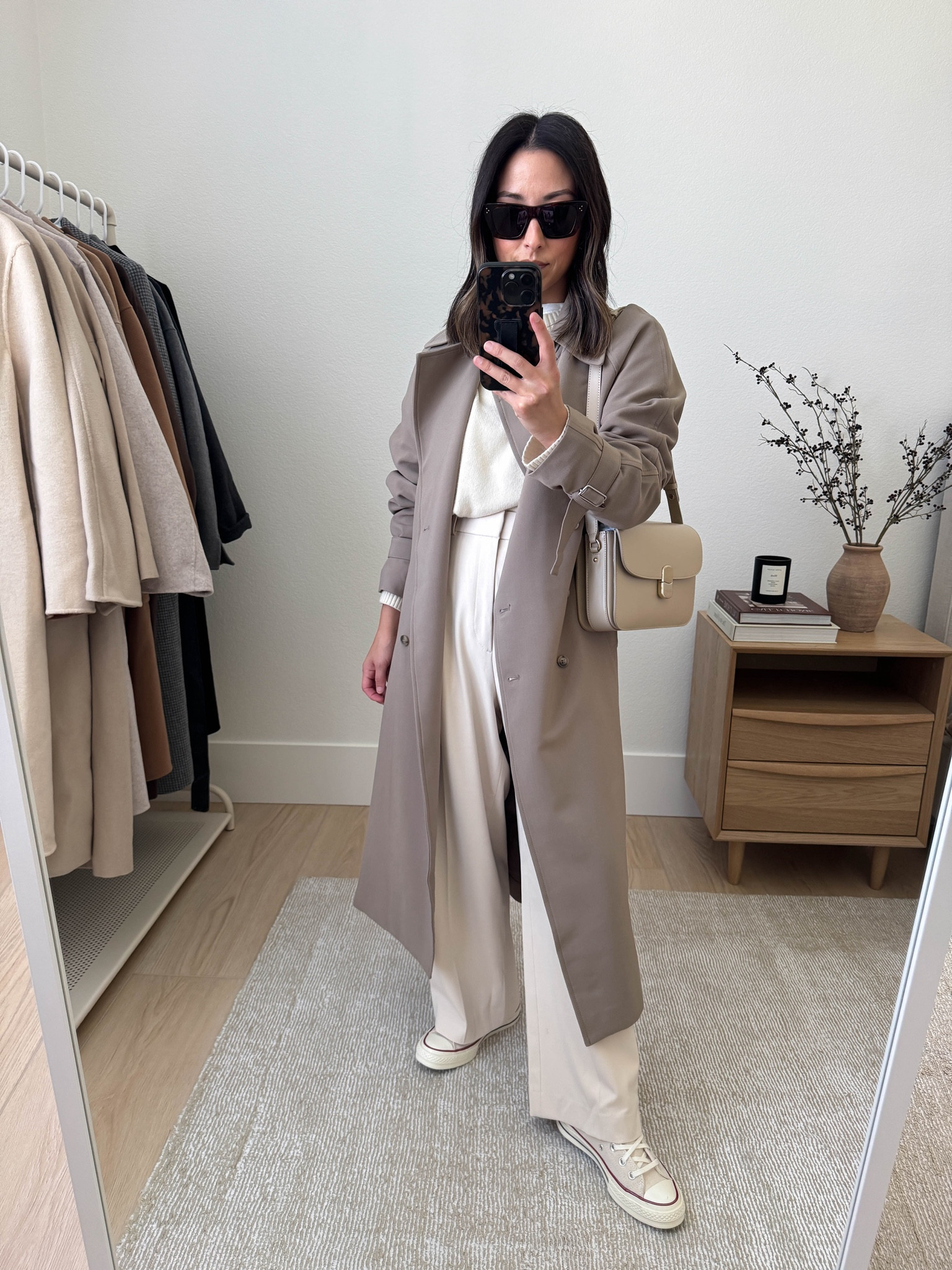 【Stein】Oversized Trench Coat stein / シュタイン】OVERSIZED TRENCH COAT - GLEN CHECK