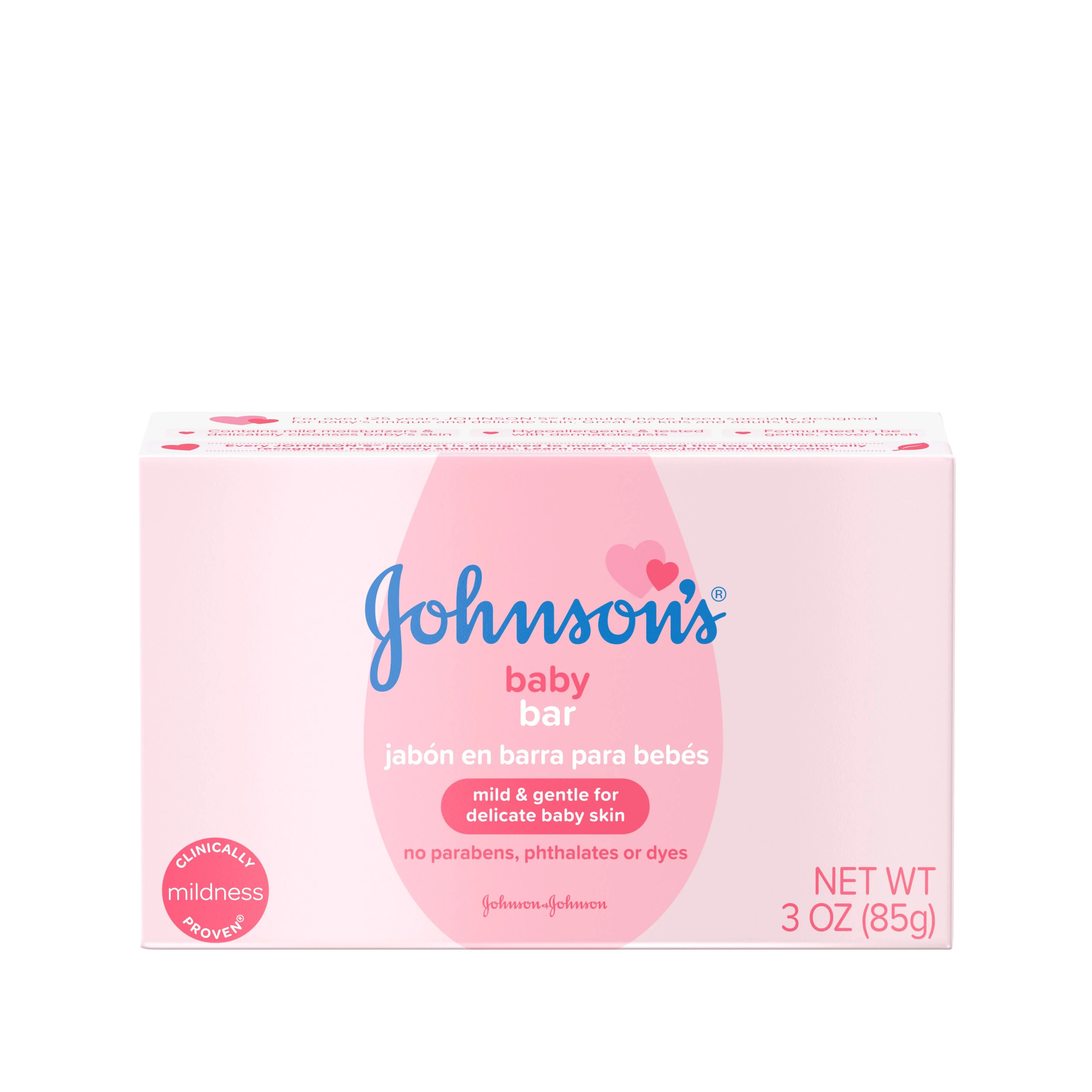 Johnson's Baby Body Soap Bar Gentle for Baby Bath and Skin Care, 3 oz | Walmart (US)